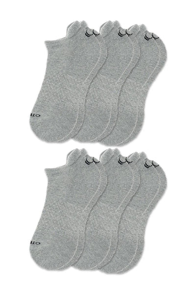 BASIC ANKLE SOCKS Heather Grey Pack of 6