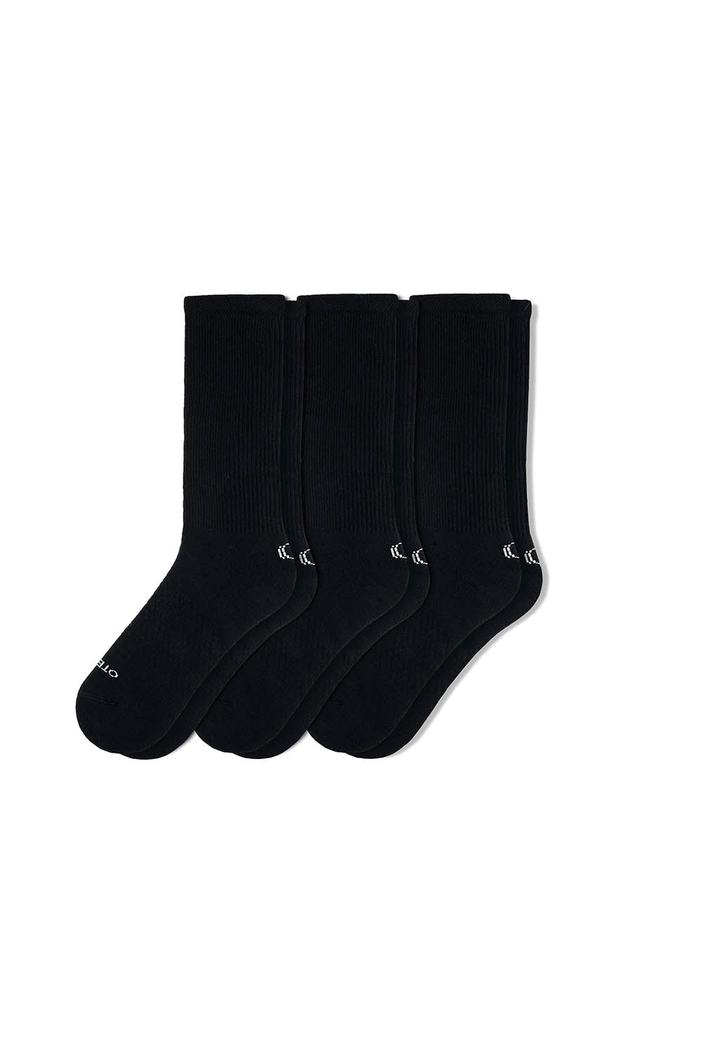 BASIC CREW SOCKS BLACK PACK OF 3