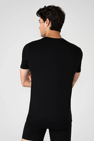 CREW NECK TRUE-T BLACK PACK OF 6