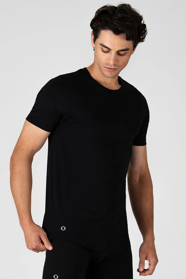CREW NECK TRUE-T BLACK PACK OF 6