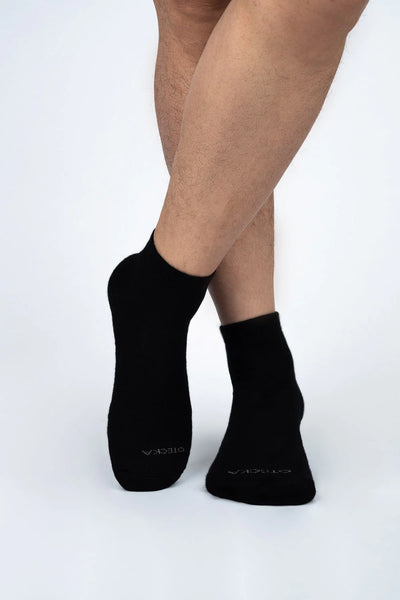 Basic Quarter Socks Multi Color Pack of 3