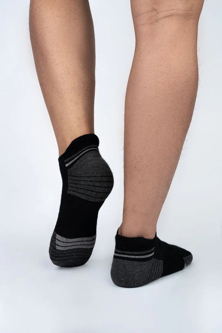 PERFORMANCE ANKLE SOCKS BLACK PACK OF 3