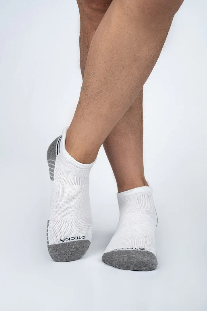 PERFORMANCE ANKLE SOCKS WHITE PACK OF 6