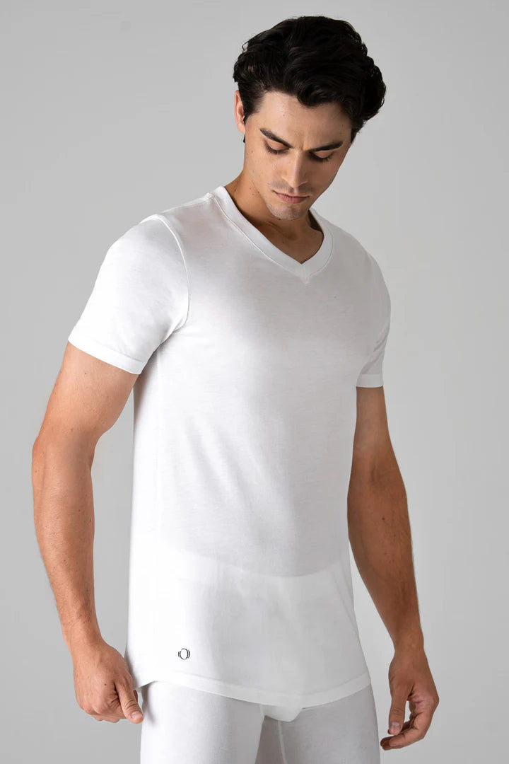 V-NECK TRUE-T White Pack Of 3