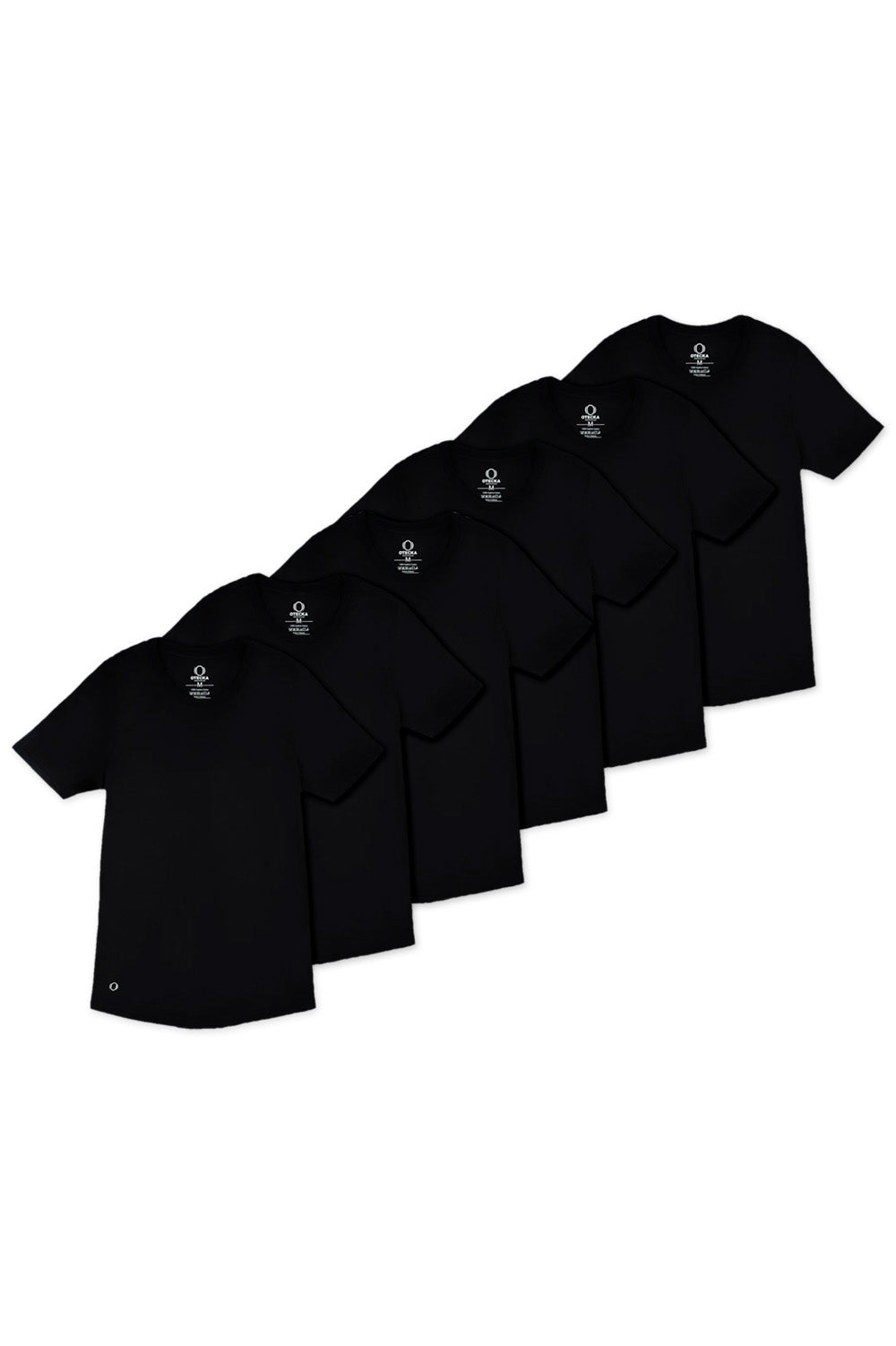 Scoop Neck True-T PACK OF 6 Black