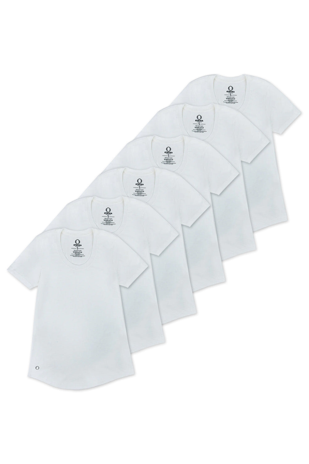 Scoop Neck True-T PACK OF 6 White