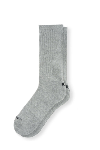 Basic Crew Socks Heather Grey Pack of 6