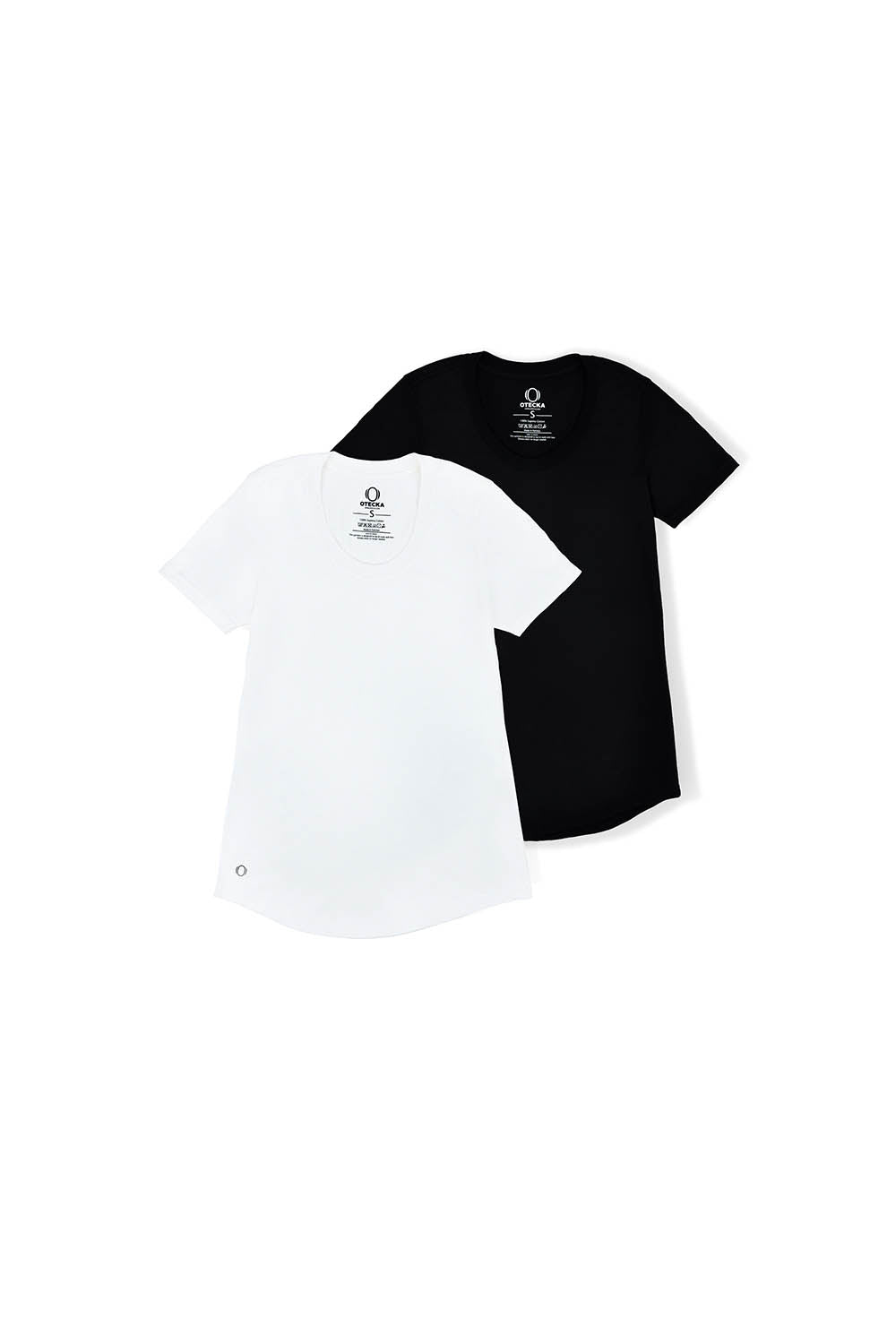 Scoop Neck True-T BLACK AND WHITE PACK OF 2
