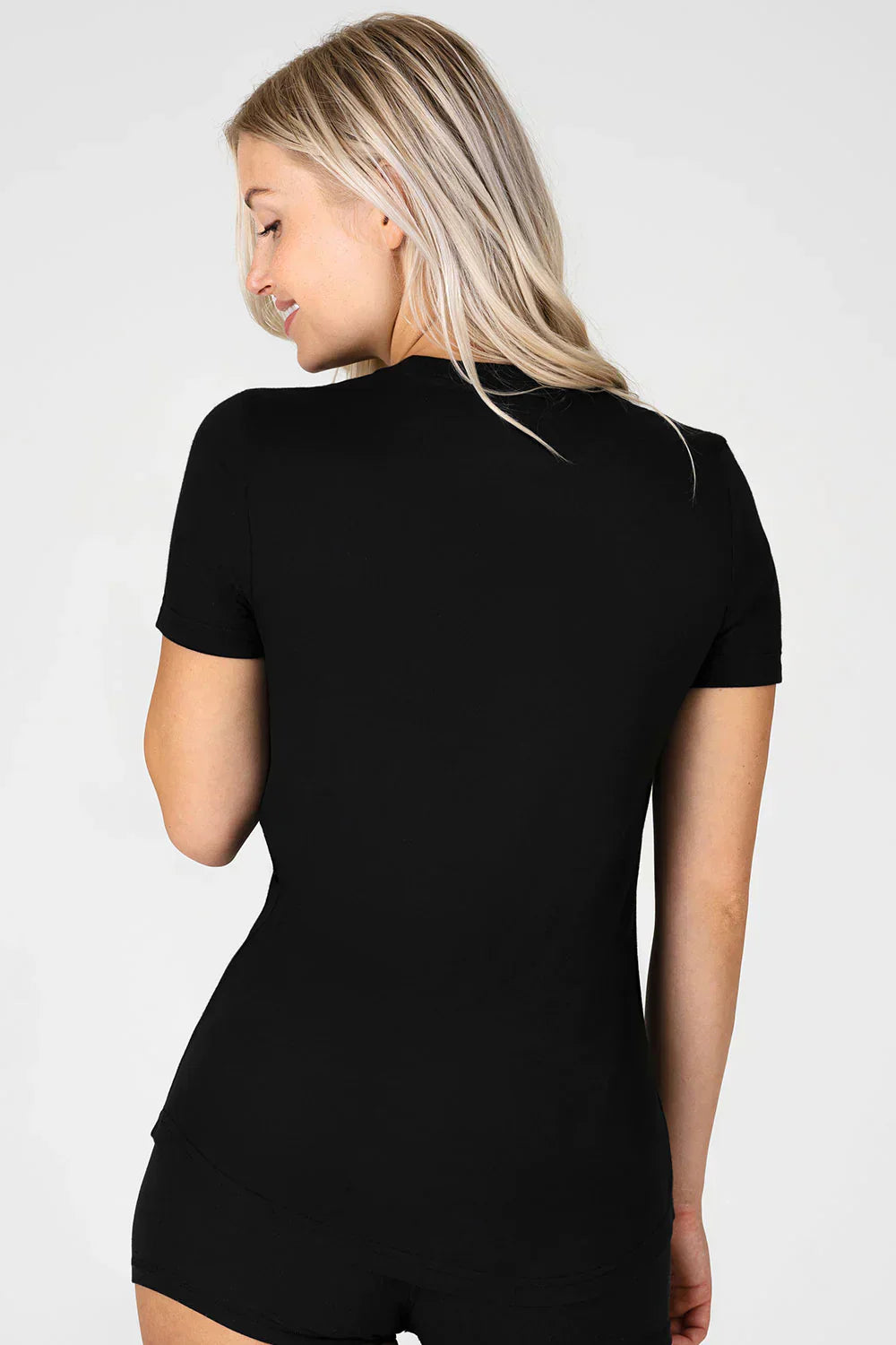 Scoop Neck True-T PACK OF 6 Black