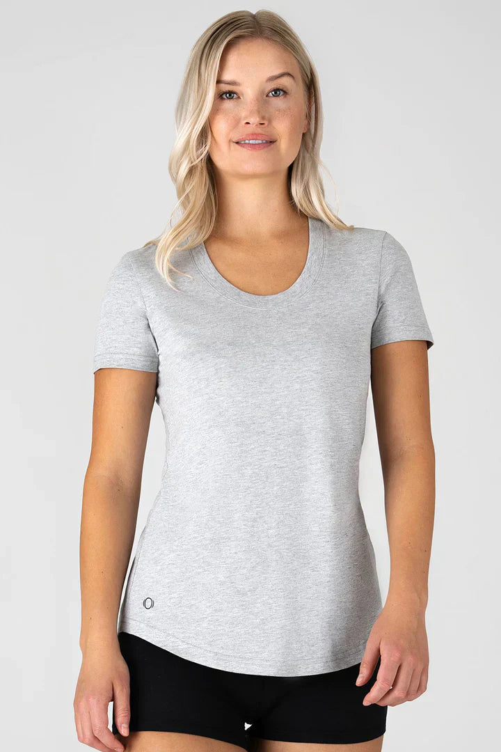 Scoop Neck True-T PACK OF 3 Grey