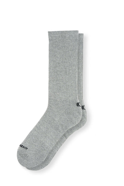 Basic Crew Socks Heather Grey